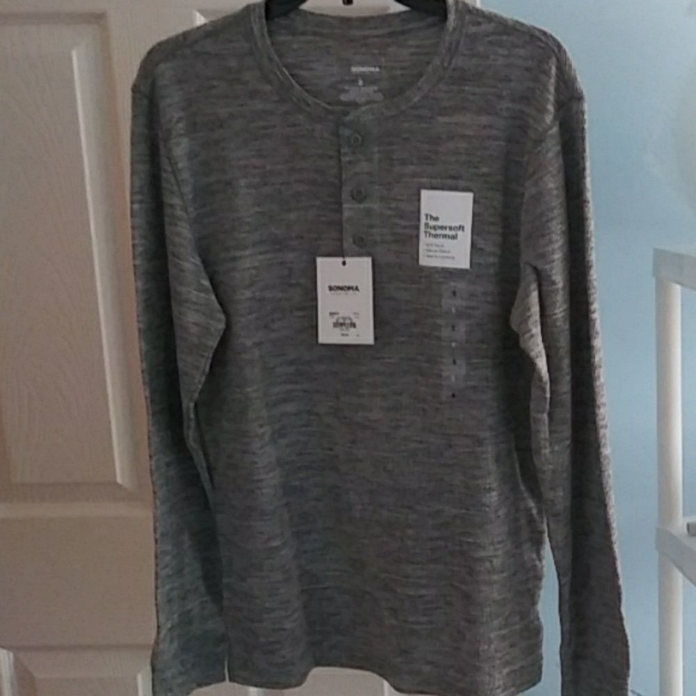 Small grey thermal long sleeve NWT